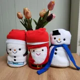 담요 산타 캐릭터 극세사 무릎담요