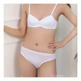 리본포인트 중학생 3단계 브라 팬티 세트