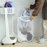 대형 접이식 메쉬 빨래통 세탁바구니 장난감수납함