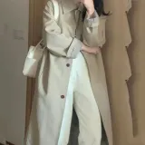 카라 봄 가을 롱코트 바바리 트렌치 외투 아우터 페미닌룩 데일리룩