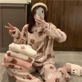 임산부 겨울 극세사 수면 잠옷 파자마 세트 공주