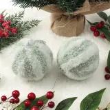 퓨어그린 패브릭 장식볼 2P(10cm) (라인폼폼이)