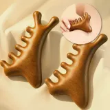 괄사빗 마사지 도구 얼굴 두피 지압 브러쉬 바디