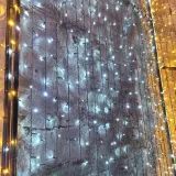 300구 검정선 LED 백색 지니전구 트리전구