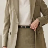 로아 클래식 얇은 여성 벨트 (블랙) 슬림 원피스 벨트