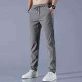 남성 트레이닝 팬츠 여름 아이스 밴딩 바지 쿨링 긴바지