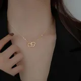 러블리 하트 크로스 목걸이 3color LM-0742