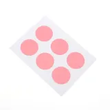 30mm 컬러 원형 스티커 60매세트(핑크) 문구스티커