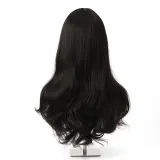 루즈 웨이브 긴머리 통가발(블랙)