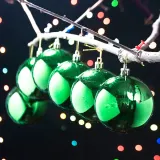그린 유광볼 6p세트(8cm) 트리 장식볼