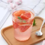 굿모닝 투명 유리컵 글라스잔 맥주컵