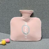 레터링 보온 물주머니(800ml) (핑크)/ 겨울 보온팩