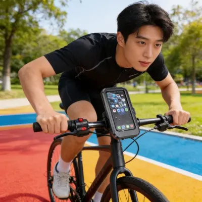 자전거 스마트폰 거치대 방수 케이스 바이크 핸들바 홀더 로드 MTB 출퇴근