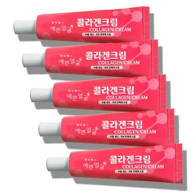 웰빙헬스 예쁜얼굴 콜라겐크림 25ml 5개