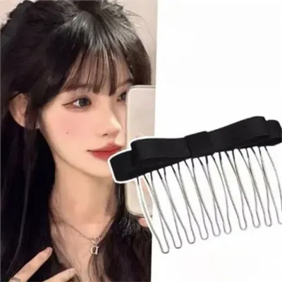 여자핀 여성 리본 머리핀 헤어 헤어 빗핀 머리 여성핀