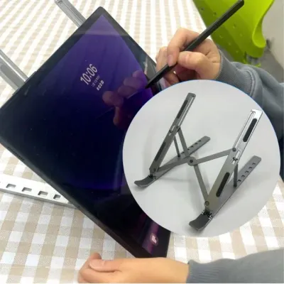 휴대용 접이식 노트북 태블릿 거치대 회색