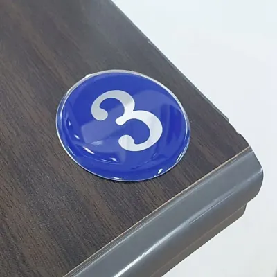 원형번호판 숫자판 사물함 48mm 좌석 숫자안내판 번호 1-50 행사 식탁 회의 원형