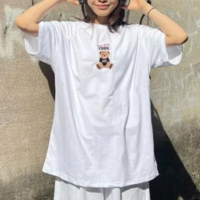 곰돌이 루즈핏 반팔티 루즈핏반팔티 반팔요가복