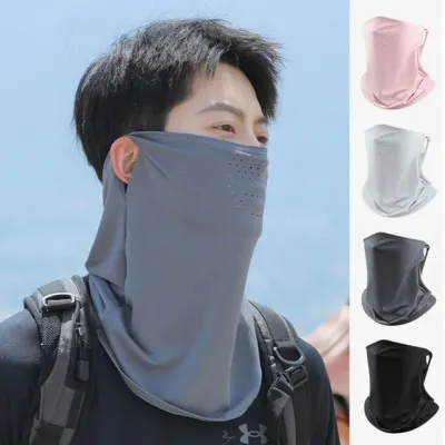 남성 여름 등산 낚시 골프 에어홀 쿨링 넥워머 마스크