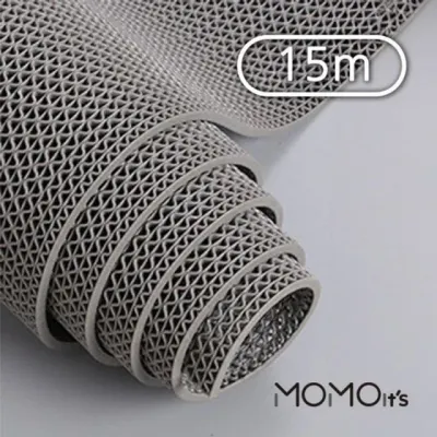 120cm PVC 그레이 x 5T 격자형 끝 미끄럼 매트 걱정 15m 롤 카페트매트 수영장매트 업소용매트 논슬립매트