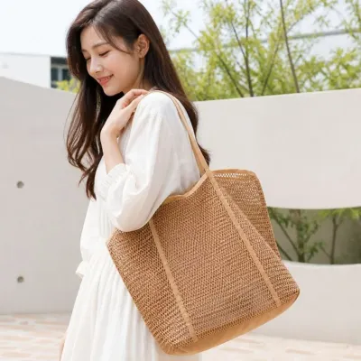 휴대용 메쉬 여행 가방 소재 비치백 접이식 파우치