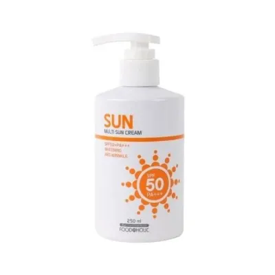 푸드어홀릭 대용량 멀티 선크림 250ml SPF50 바디 겸용 선케어