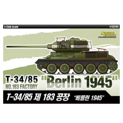 아카데미 1대35 T-34대 85 제183공장 베를린 1945대정밀 에칭 부품포함 (AC13295)