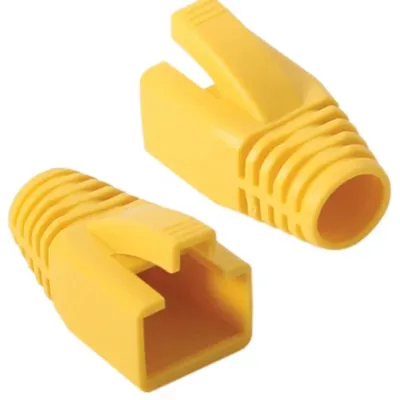 RJ45 랜케이블 통부트 옐로우 플러그보호캡 랜선캡 플러그커버 랜선보호 플러그캡