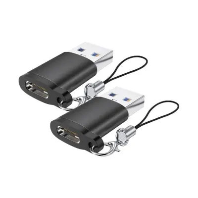 C타입 to USB-A 젠더 3.0 노트북 충전기 OTG 변환 데이터 블랙 듀얼 이어폰 변환젠더