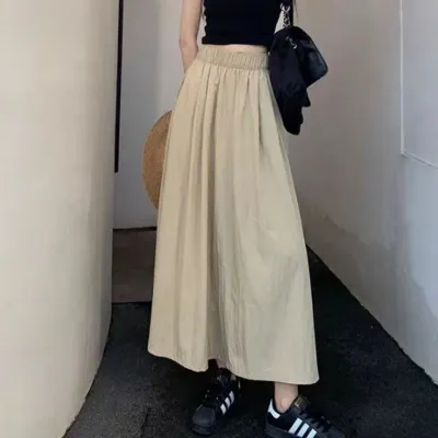 신상 쏠라나 롱 치마 여성 스커트 플레어 A라인 여자