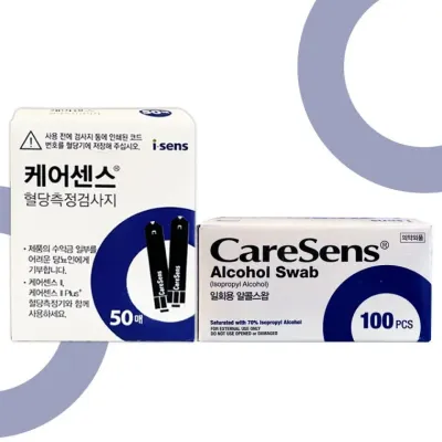 케어센스2 혈당시험지 50매 + 알콜솜100매