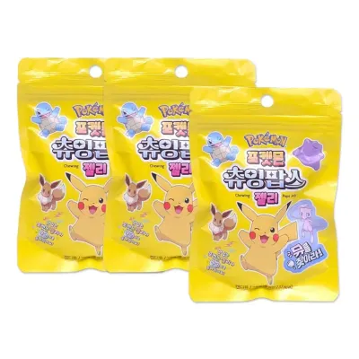 포켓몬 츄잉팝스 비건 젤리 70g x 3개 어린이 간식