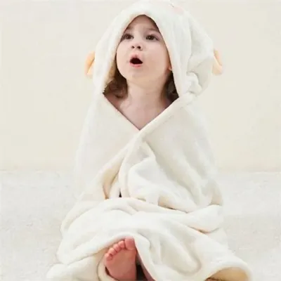어린이 비치 가운 어린이 목욕 가운 후드 아기 유아 타올 수영