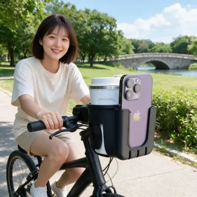 자전거 핸드폰 물병 거치대 중력 방식 스마트폰 보틀 홀더 거치용 악세사리