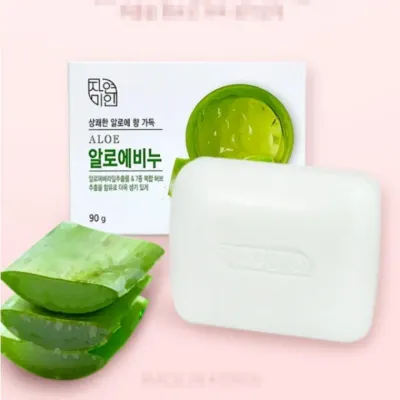 4개 무궁화 알로에비누 향기좋은 세수 비누 세안 세숫비누 알로에 미용비누