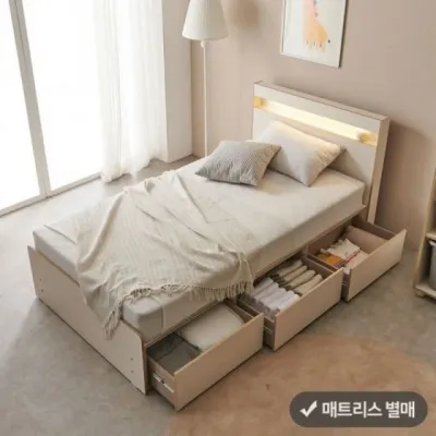 가구산책 서랍셋 수납침대 SS(B형) (매트 별매) DN7783