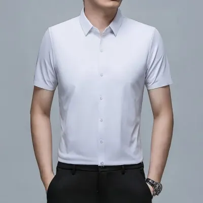 반팔 카라 셔츠 남성 캐주얼 남방 여름 브이넥 반소매 상의
