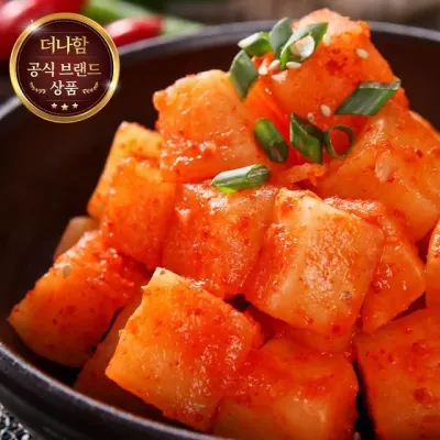 더나함 맛집쉐프 깍두기 아삭한 무김치 반찬김치 100% 국내산 1.5kg