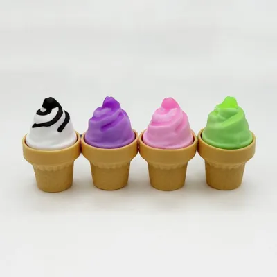 아이스크림콘 키캡 클리커 랜덤 딸깍이 키보드 장난감 피젯토이 키링 (4종 세트)