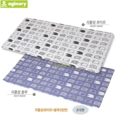 아기노리 놀이방매트 리틀쉽 (화이트 블루) (양면) (초대형)