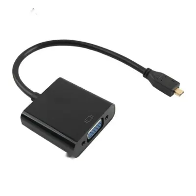 Micro 케이블 일체형 카메라 태블릿 모니터 빔프로젝터 연결 PC 전원연결 HDMI to VGA 컨버터 D SUB HDMI선