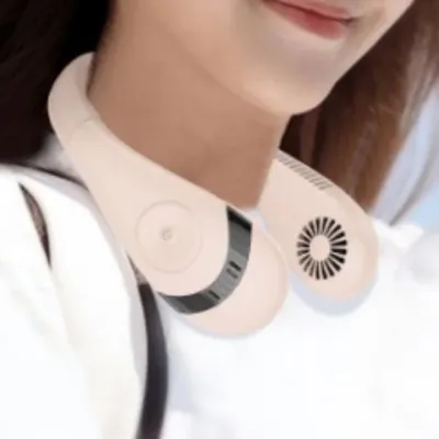 무소음 오픈형 냉각 미니 선풍기 아이스 넥쿨러 휴대용 핸드팬