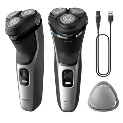 필립스3143 건습식 저자극 3중날 충전식 전기면도기 USB 건식 습식 휴대용 여행용