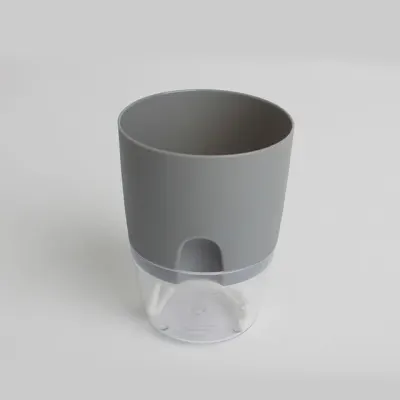 자동급수 화분 그레이 8.5x11.5cm 식물자동급수화분 저면관수화분 플랜테리어