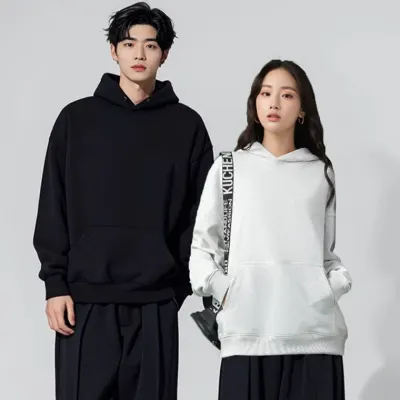 남자 여자 커플 루즈핏 무지 후드티 오버핏 봄 가을 티셔츠 맨투맨 긴팔티