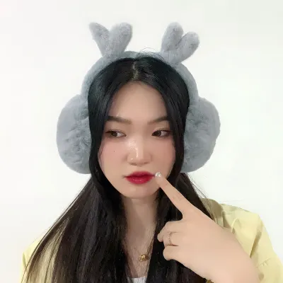 하트퐁퐁 퍼 귀마개  보온귀덮개 접이식귀마개
