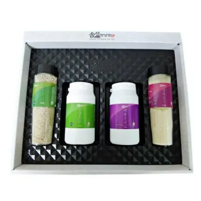 솔섬 프리미엄 천일염 4종세트 3호 추석 명절 선물세트 신안 소금 답례품