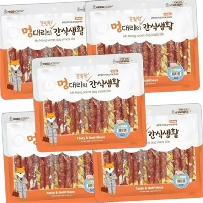 강아지 오리 우유 껌 애견 우유 껌 간식 치석 관리 고단백 저지방 고기 훈련 건강 말이 수제 영양