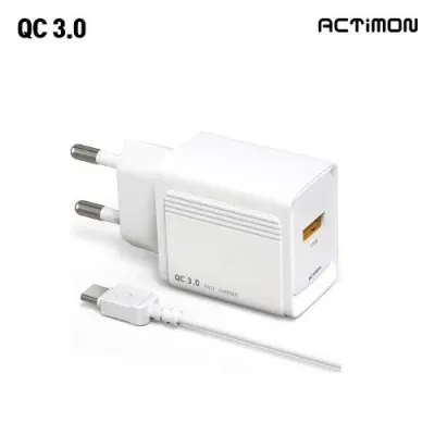 [후니케이스] 엑티몬 가정용 QC 3.0 충전기 (USB 포트) (C-TYPE) MON-QC-301-T2