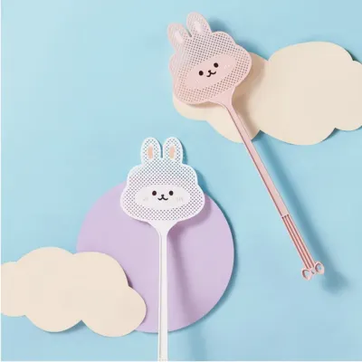 토끼 캐릭터 벌레 모기 초파리 옛날 롱 파리채 모기채